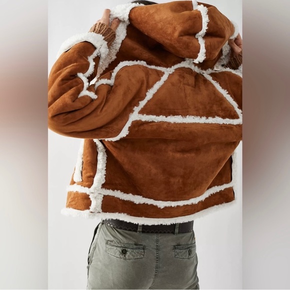NWT Free People Vegan Exchange Shearling Jacket - S, M & L - Picture 4 of 10